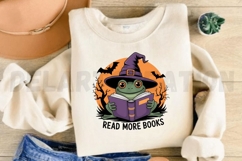 Witch Frog Reading Sublimation PNG Design Product Image 3