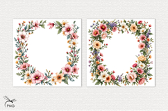 Floral digital paper, background clipart Product Image 3