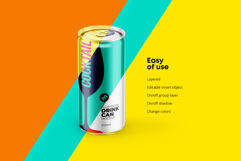 Slim 200ml Aluminium Can Mockup Product Image 3