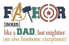 Fathor SVG, Like a Dad but Mightier SVG, Father&#039;s Day SVG Product Image 3