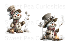 Christmas, Snowman, Ephemera, PNG, Clipart, Junk Journal Product Image 3