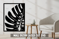 Monstera Leaf Wall Art SVG | Laser Cut Decor Template Product Image 1