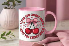 Love You Cherry Much, Happy Valentines Sublimation PNG Product Image 3