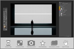 Silhouette Facing Bright Screen Mockup Product Image 3