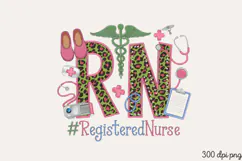 .RN #RegisteredNurse PNG, Nurse Sublimation PNG Product Image 1