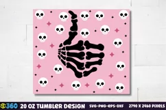 Halloween Tumbler Wrap, Halloween Tumbler SVG Product Image 3