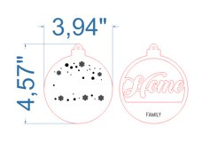 Home Christmas Tree Toy SVG laser cut file for Glowforge Product Image 4