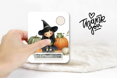 Halloween Witch Gift Card, Halloween Frog Money Card Product Image 3