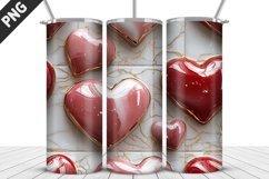 Valentines Love Skinny Tumbler PNG Wrap| Valentines Tumbler Product Image 2