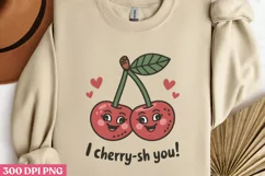 I Cherry sh You PNG, Valentine Puns Sublimation PN Product Image 3