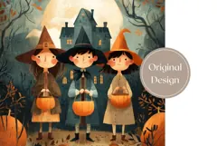 Kids Halloween Tumbler Wrap, Fall Tumbler Design Product Image 3