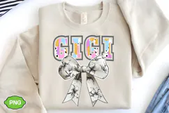 Floral GigiCoquette Bow PNG | Mother's Day PNG Product Image 1