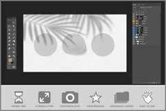 Round Sticker Mockup Product Image 3