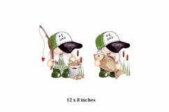 Gnome Fishing Father's Day PNG Clipart Product Image 3