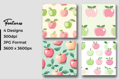 Apple Fruits Pattern Digital Paper Product Image 3