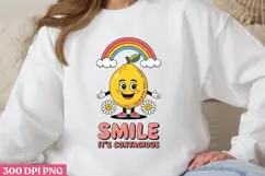 Smile, It s Contagious PNG, Mental Health Sublimati Product Image 3