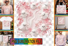 3D Ghost Printable for Halloween PNG Product Image 1