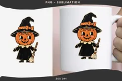 Vintage folk-art halloween png design for T-shirts Product Image 3