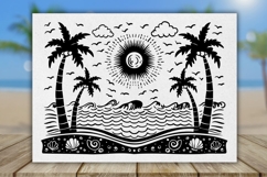 Beach Vibes Engraved 40oz Tumbler Svg | Tumbler Wrap Product Image 2