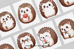 15 Bundle Watercolor Cute Hedgehog Animal Kids Thorns Mammal Product Image 3