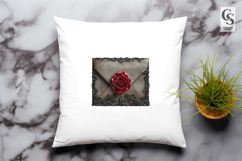 Vintage Rose Envelope Clipart Sublimation PNG Product Image 3