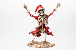 Christmas Skeleton Sublimation PNG Product Image 3
