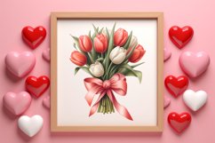 Sweet Valentine Clipart, Watercolor Valentines Day Product Image 3