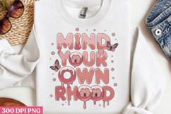 Mind your own rhood PNG, Retro Mama Sublimation PNG Product Image 3