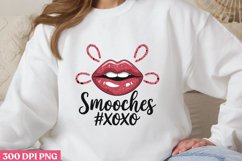 Smooches #XOXO PNG, Retro Valentine Sublimation PNG Product Image 1