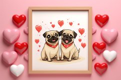 Couple Cat Cup Valentine Clipart, Valentines Clipart Product Image 3