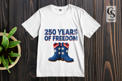 Land Of The Free Cowboy Hat Clipart Sublimation PNG Product Image 3