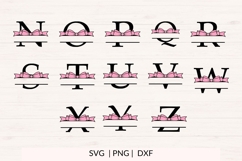 Coquette Ribbon Monogram SVG Bundle | Baby Girl Ribbon Product Image 3