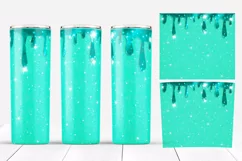 Skinny tumbler design. 20 oz, Shine Glitter Sublimation PNG. Product Image 4