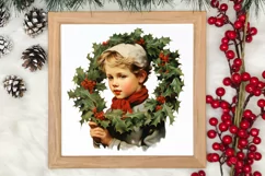 Vintage Christmas Clipart, Vintage Christmas Clipart Product Image 3