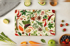 Food Herbs &amp; Spices Cutting Boards sublimation Design Product Image 3