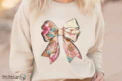Floral Luxury Bow PNG Elegant Chic Ribbon Fashion Design PNG Product Image 4