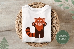 Red Panda Illustration, Red Panda PNG, Baby Animals Print Product Image 3