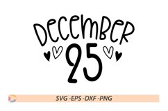 December 25 SVG Product Image 1