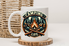 Camping Life PNG, Adventure Campfire Sublimation Design Product Image 3