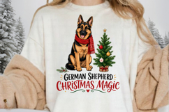 German Shepherd Christmas PNG, German Shepherd Christmas Product Image 5