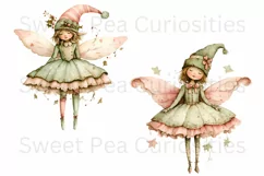 Christmas, Angels, Ephemera, PNG, watercolor, Clipart Product Image 3