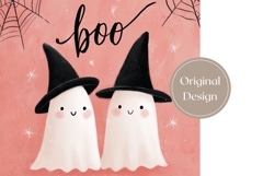 Kids Halloween Tumbler Wrap, Boo Halloween Ghosts Tumbler Product Image 3