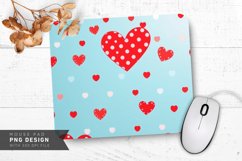 Polka Dot Hearts Mouse Pad PNG Design Product Image 1