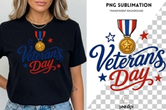 Veterans Day PNG, Patriotic Veterans Day Clipart, Military Product Image 3