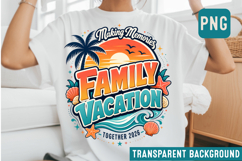 Summer Vibes PNG, Retro Tropical Beach Sublimation Design Product Image 1