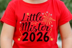 Little Mister 2026 Svg, New Years Svg, 1st New Year Svg. Product Image 4