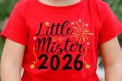Little Mister 2026 Svg, New Years Svg, 1st New Year Svg. Product Image 4