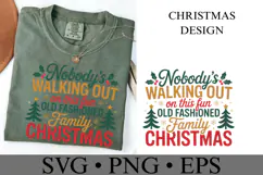 Old Fashioned Family Christmas Svg | Shirt Svg Product Image 3
