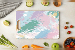 Pastel Paint Strokes Cutting Boards sublimation Designs Product Image 3