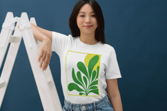 Sunshine Green Leaf Minimalist Embroidery Design Product Image 3